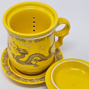 Yellow Dragon Tea Mug