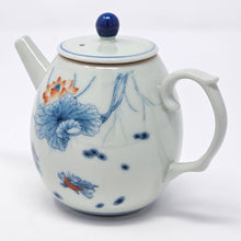 Load image into Gallery viewer, Lotus Hand Painted Tea Pot