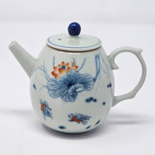 Load image into Gallery viewer, Lotus Hand Painted Tea Pot