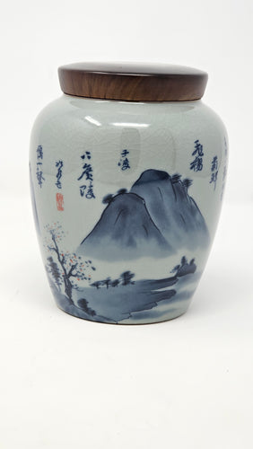 Blue Mountain Tea Caddy