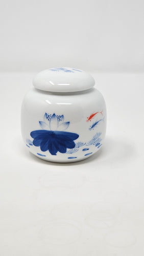 Small Lotus Tea Caddy