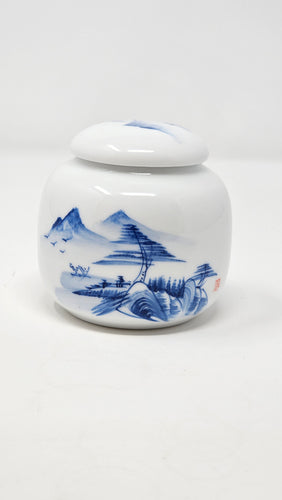 Small Blue Mountain Tea Caddy