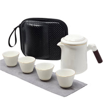 Load image into Gallery viewer, White Travel Mug Tea Set