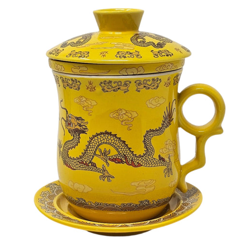 Yellow Dragon Tea Mug